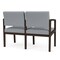 Lesro 2 Seat Tandem Seating W/ No Center Arm, 44 in W 26 in L 31.5 in H, Lenox Series LW2101 - alternate 3